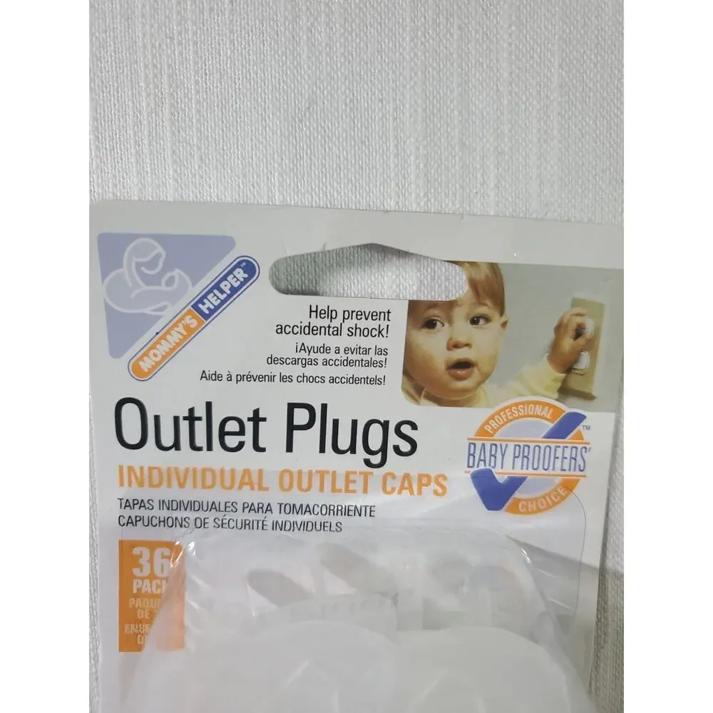 Mommys Helper Outlet Caps 36 Pack Receptacle Plugs Safety Baby Proofing New